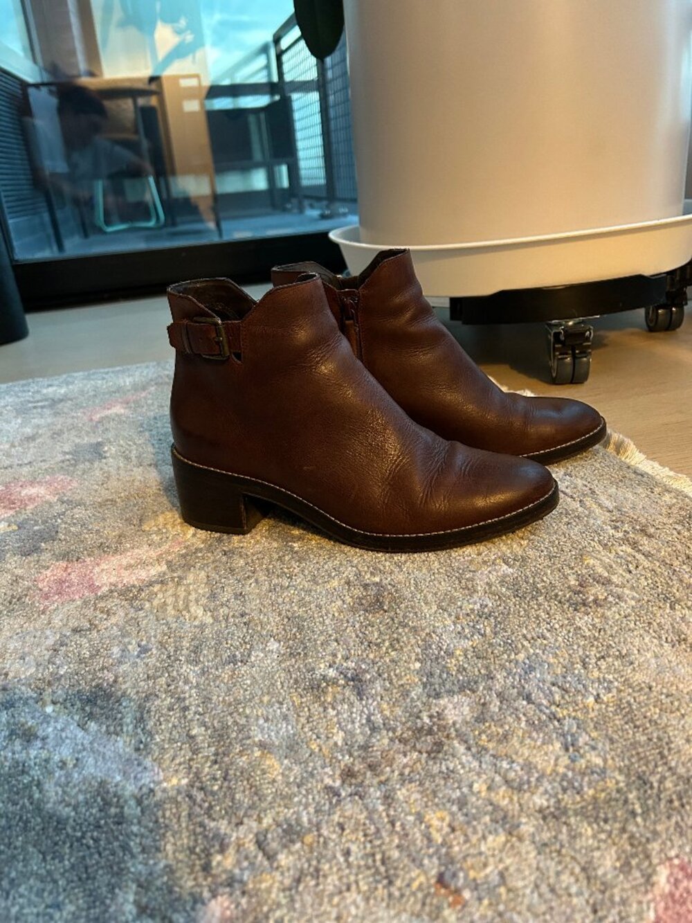Cole Haan Leather Heeled Ankle Boots, Size 8 - Picture 3 of 16